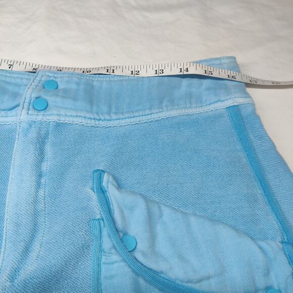 FP Movement Timko Oversized French Terry Baggy Barrel Leg Pants Medium Blue - Picture 14 of 16